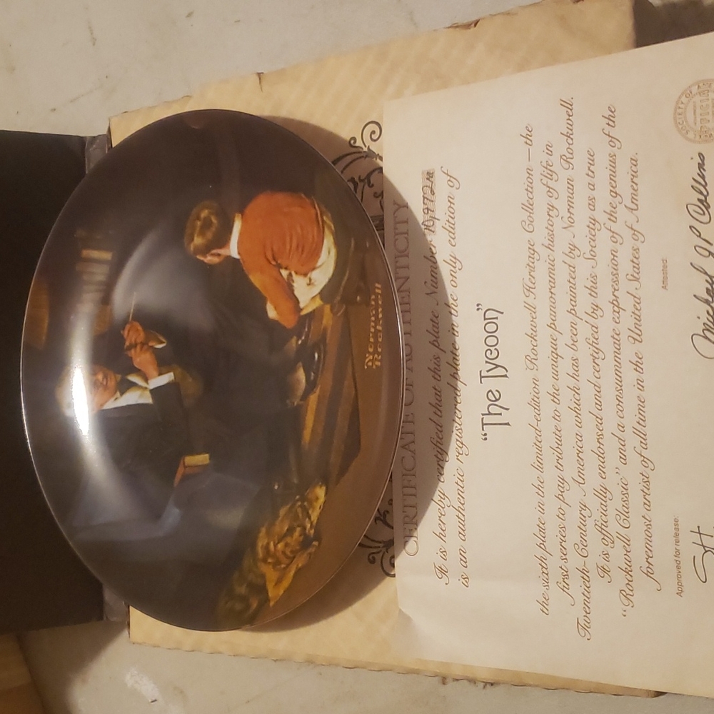 THE TYCOON COLLECTOR PLATE